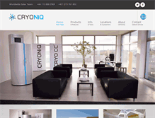 Tablet Screenshot of cryoniq.com